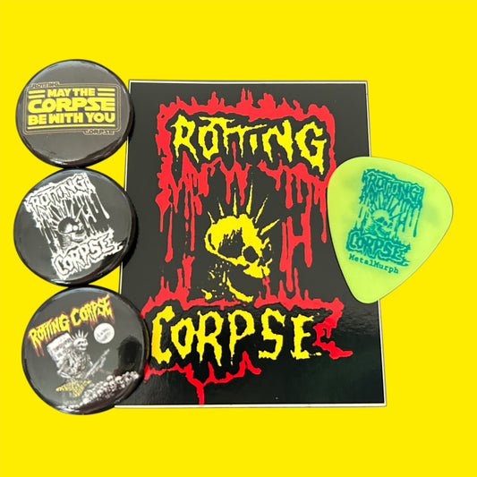 ROTTING CORPSE Button Sticker Pick pack
