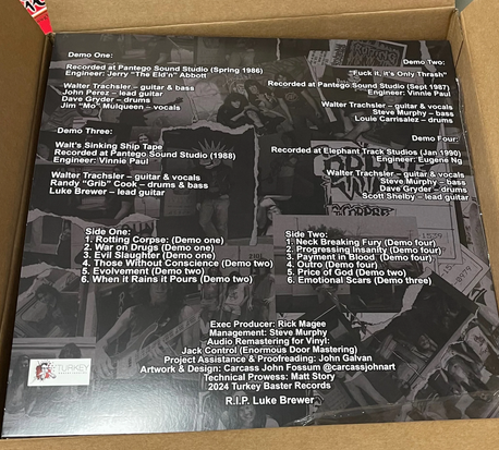 ROTTING CORPSE "Thrash In pain Or Die Insane" RED LP