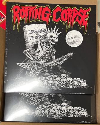 ROTTING CORPSE "Thrash In pain Or Die Insane" RED LP